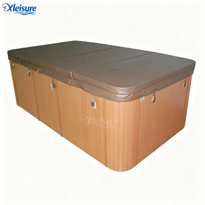 Dark Brown Modern Eco-Friendly Rectangle Spa Hot Tub Cover Waterproof