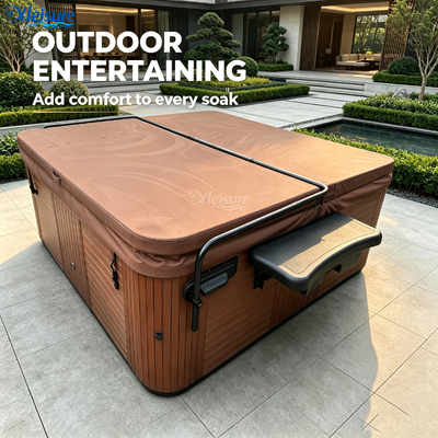 hot tub spa table with a huge drawer