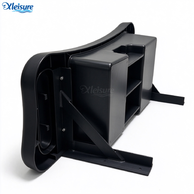 Outdoor Hot Tub Spa Side Bar Table with Large Storage Drawer, Spacious Anti-slip Table for Drinks Snacks Spa Accessories Storage